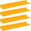Plūduriuojanti lentyna 4 pcs Garučių geltona 40 x 8,5 x 2,5 cm