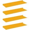 Plūduriuojanti lentyna 4 pcs Garučių geltona 60 x 18 x 2,5 cm