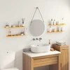 Plūduriuojanti lentyna 4 pcs Garučių geltona 60 x 8,5 x 2,5 cm