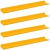 Plūduriuojanti lentyna 4 pcs Garučių geltona 60 x 8,5 x 2,5 cm