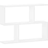 Sieninė lentyna Balta 72 x 17 x 55,5 cm Apdirbta mediena