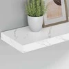 Sieninė lentyna Balti marmuro 50 x 23 x 4 cm Apdirbta mediena