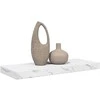 Sieninė lentyna Balti marmuro 60 x 23 x 4 cm Apdirbta mediena
