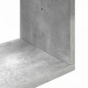 Sieninė lentyna Betono pilka 130 x 10 x 50 cm Apdirbta mediena