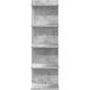 Sieninė lentyna Betono pilka 30 x 15 x 100 cm Apdirbta mediena