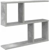 Sieninė lentyna Betono pilka 60 x 12 x 50,5 cm Apdirbta mediena