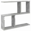 Sieninė lentyna Betono pilka 60 x 12 x 50,5 cm Apdirbta mediena