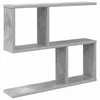 Sieninė lentyna Betono pilka 60 x 12 x 50,5 cm Apdirbta mediena