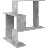 Sieninė lentyna Betono pilka 67 x 67 x 87 cm Apdirbta mediena