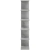 Sieninė lentyna Betono pilka 70 x 17 x 101 cm Apdirbta mediena