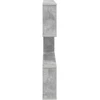 Sieninė lentyna Betono pilka 80 x 12 x 79,5 cm Apdirbta mediena