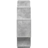 Sieninė lentyna Betono pilka 90 x 25 x 90 cm Apdirbta mediena
