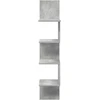 Sieninė lentyna Sieninis Betono pilka 32 x 21 x 107 cm