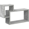 Sieninė lentyna Sieninis Betono pilka 55 x 15 x 35 cm