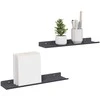 Plūduriuojanti lentyna 2 pcs Antracitas 40 x 8,5 x 2,5 cm