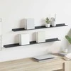 Plūduriuojanti lentyna 2 pcs Antracitas 100 x 9 x 2,5 cm