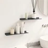Plūduriuojanti lentyna 2 pcs Antracitas 40 x 8,5 x 2,5 cm