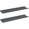 Plūduriuojanti lentyna 2 pcs Antracitas 80 x 18 x 2,5 cm
