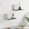 Plūduriuojanti lentyna 2 pcs Antracitas 30 x 18 x 2,5 cm
