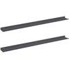 Plūduriuojanti lentyna 2 pcs Antracitas 100 x 9 x 2,5 cm