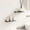 Plūduriuojanti lentyna 2 pcs Antracitas 30 x 9 x 2,5 cm Plienas