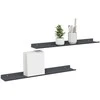 Plūduriuojanti lentyna 2 pcs Antracitas 60 x 8,5 x 2,5 cm