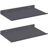 Plūduriuojanti lentyna 2 pcs Antracitas 30 x 18 x 2,5 cm