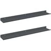 Plūduriuojanti lentyna 2 pcs Antracitas 60 x 8,5 x 2,5 cm