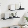 Plūduriuojanti lentyna 2 pcs Antracitas 60 x 18 x 2,5 cm