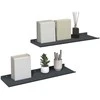 Plūduriuojanti lentyna 2 pcs Antracitas 60 x 18 x 2,5 cm