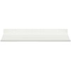 Plūduriuojanti lentyna 2 pcs Baltas 30 x 18 x 2,5 cm Plienas