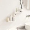 Plūduriuojanti lentyna 2 pcs Baltas 30 x 9 x 2,5 cm Plienas