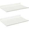 Plūduriuojanti lentyna 2 pcs Baltas 30 x 18 x 2,5 cm Plienas