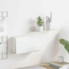 Plūduriuojanti lentyna 2 pcs Baltas 30 x 9 x 2,5 cm Plienas
