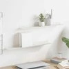 Plūduriuojanti lentyna 2 pcs Baltas 60 x 8,5 x 2,5 cm Plienas