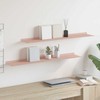 Plūduriuojanti lentyna 2 pcs Rožinė 100 x 18 x 2,5 cm Plienas