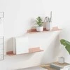 Plūduriuojanti lentyna 2 pcs Rožinė 40 x 8,5 x 2,5 cm Plienas