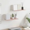 Plūduriuojanti lentyna 2 pcs Rožinė 40 x 18 x 2,5 cm Plienas