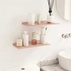 Plūduriuojanti lentyna 2 pcs Rožinė 40 x 18 x 2,5 cm Plienas
