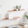 Plūduriuojanti lentyna 2 pcs Rožinė 60 x 8,5 x 2,5 cm Plienas