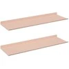 Plūduriuojanti lentyna 2 pcs Rožinė 60 x 18 x 2,5 cm Plienas