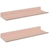 Plūduriuojanti lentyna 2 pcs Rožinė 30 x 9 x 2,5 cm Plienas