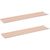 Plūduriuojanti lentyna 2 pcs Rožinė 100 x 18 x 2,5 cm Plienas
