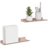 Plūduriuojanti lentyna 2 pcs Rožinė 30 x 9 x 2,5 cm Plienas