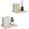 Plūduriuojanti lentyna 2 pcs Rožinė 30 x 18 x 2,5 cm Plienas