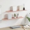 Plūduriuojanti lentyna 2 pcs Rožinė 80 x 18 x 2,5 cm Plienas