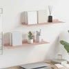 Plūduriuojanti lentyna 2 pcs Rožinė 60 x 18 x 2,5 cm Plienas