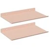 Plūduriuojanti lentyna 2 pcs Rožinė 30 x 18 x 2,5 cm Plienas