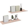 Plūduriuojanti lentyna 2 pcs Rožinė 60 x 18 x 2,5 cm Plienas
