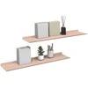 Plūduriuojanti lentyna 2 pcs Rožinė 80 x 18 x 2,5 cm Plienas